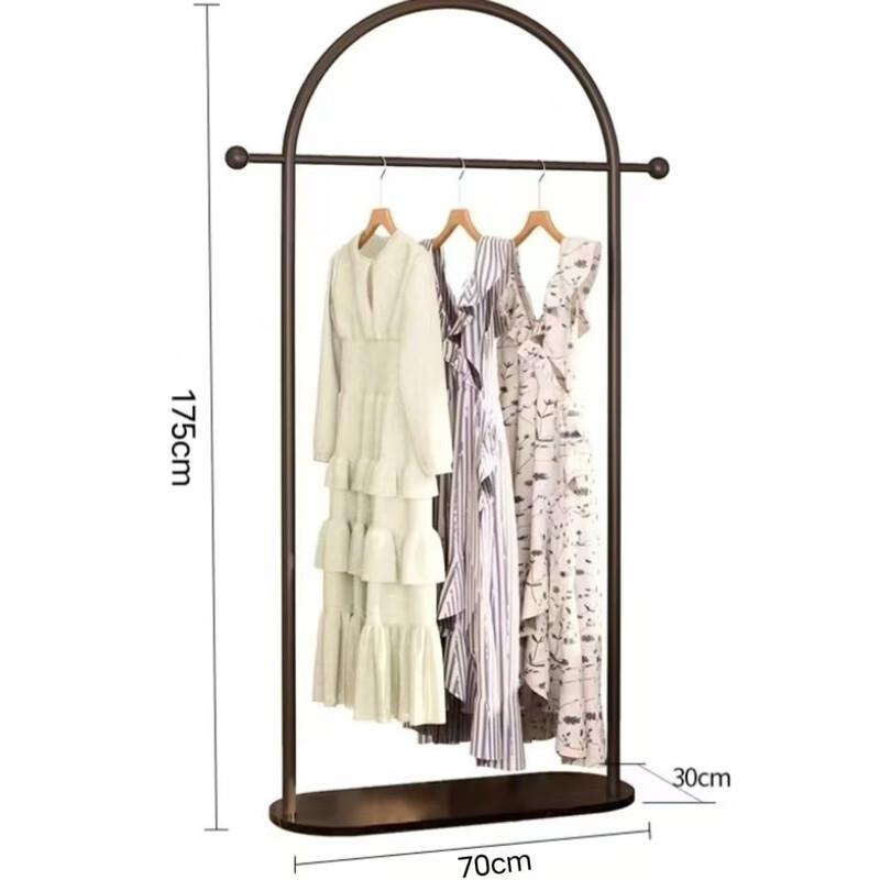 miflame Floor-Standing Marble Garment Rack