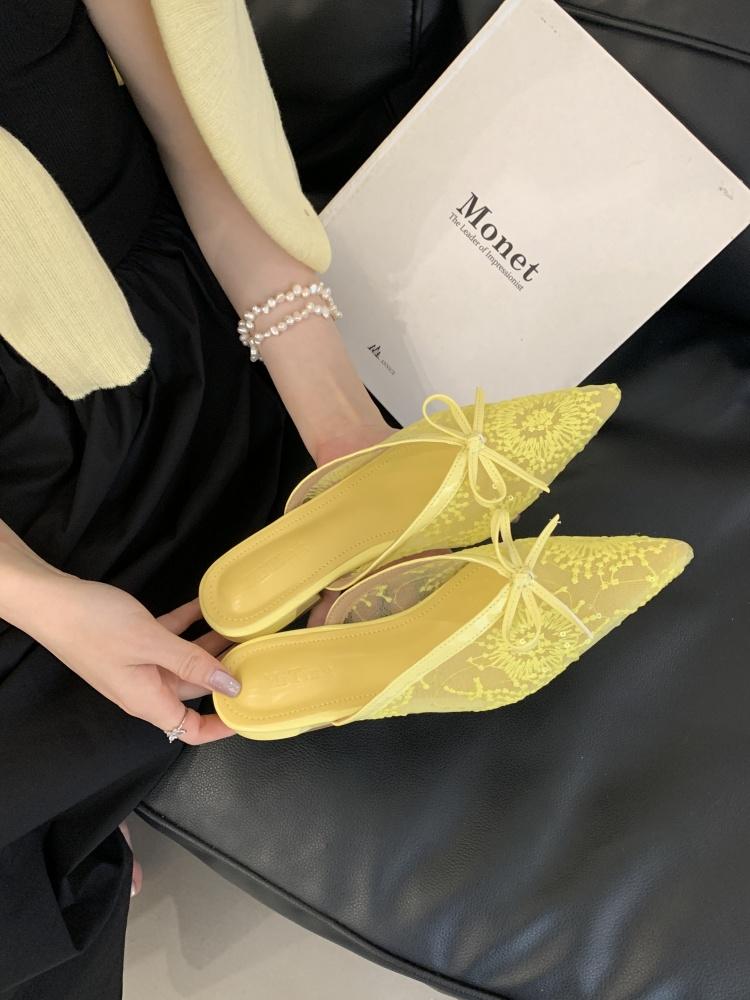 Fashion Slippers Women Summer Luxury Slides Square Heel Sliders Shoes Butterfly-Knot Cover Toe Designer Block Butterfly-knot Scandals