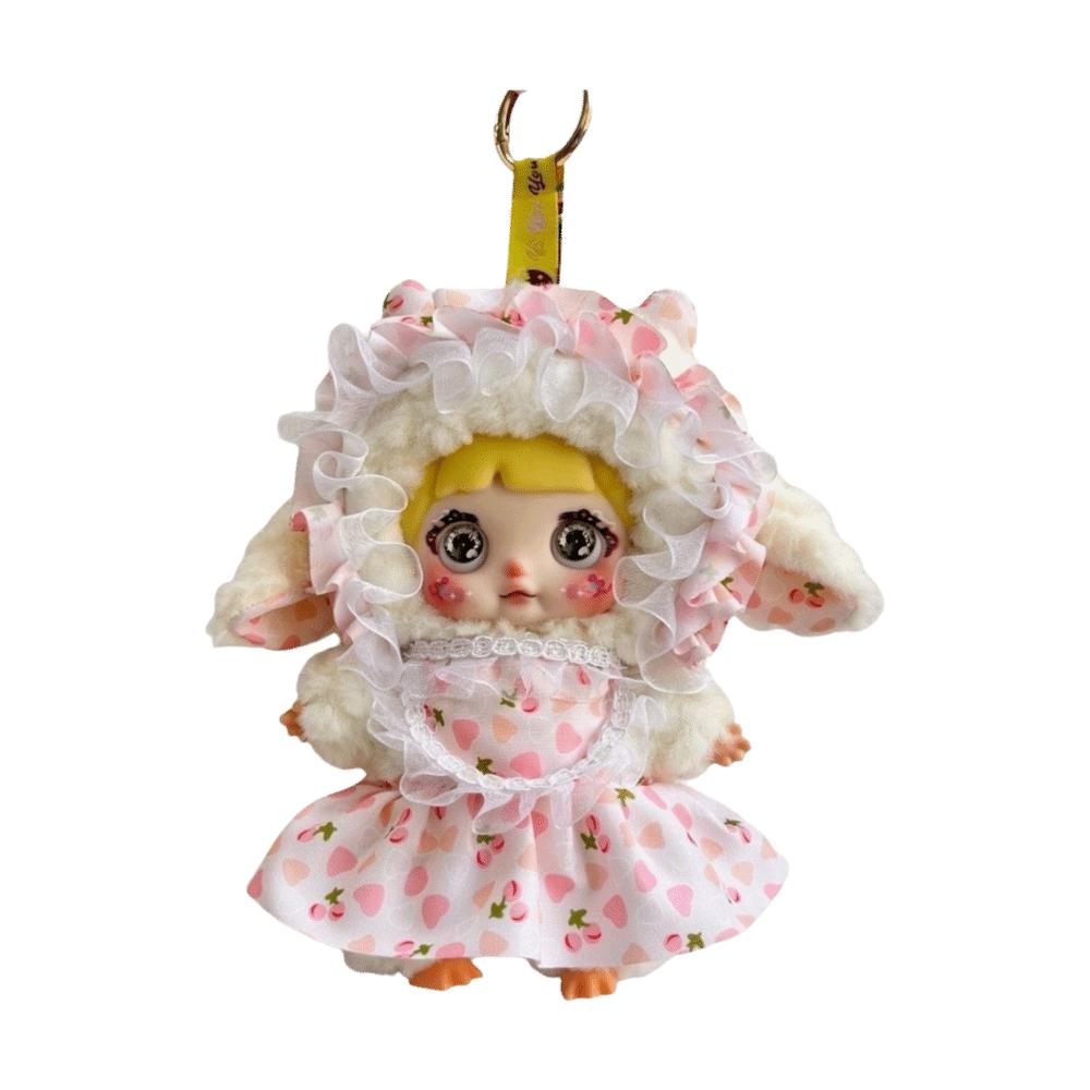 Shiny Sequined Sheep Plush Keychain Hanging Ornaments Lamb Plush Toy Funny Bag Charms Young Ladies