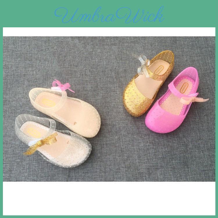 Блестящие мини-сандалии Melissa 'Бабочка' со светодиодами для принцесс, с ароматом, для детей