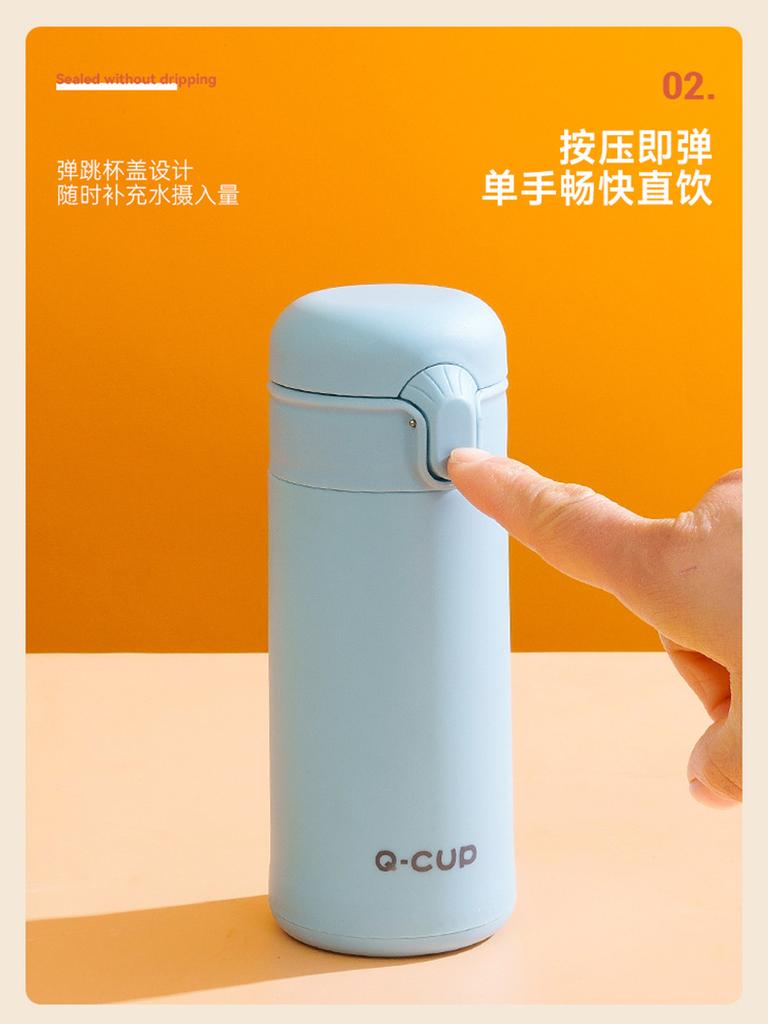 400ML KPop Demon Hunters Thermos Bottle Zoey Rumi Mira Vacuum Insulated Bottle Kids Outdoor Straw Thermo Cup Girl Birthday Present