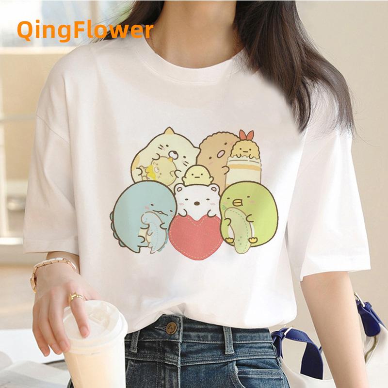 Футболка Sumikko Gurashi Унисекс дизайнерская уличная одежда для мальчиков смешная одежда