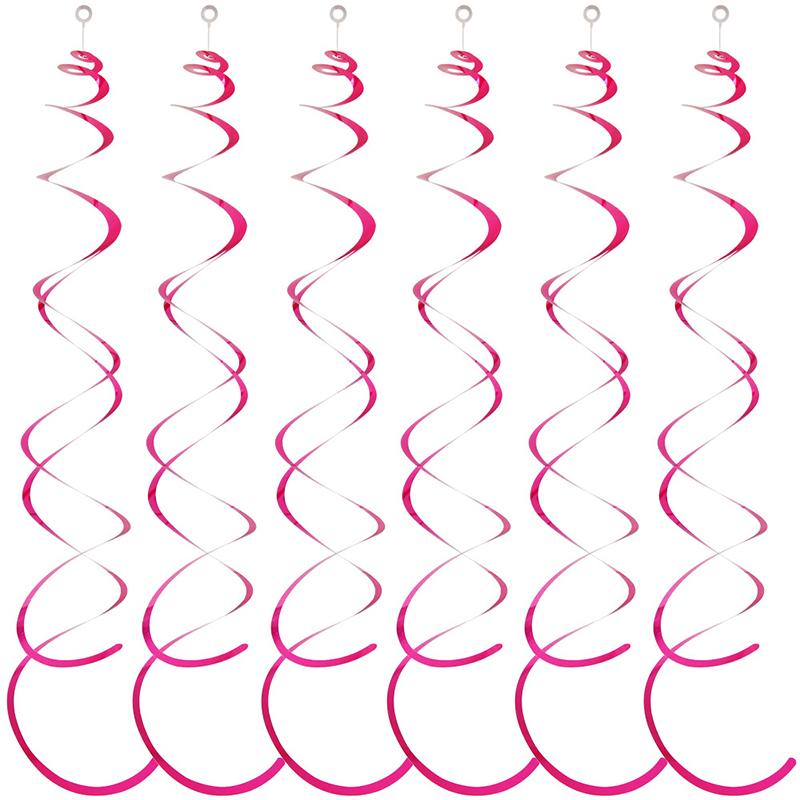 6pcs/set Hanging Swirl Decorations Colorful Household DIY Party Supplies Perfect for Birthdays Weddings Celebrations TMZ