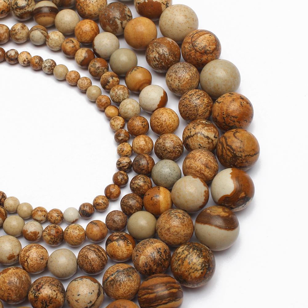 Натуральная красивая картинка, яшма, камень, круглые бусины 4 мм, 6 мм, 8 мм, 10 мм, 12 мм, 15,5 дюймов/нить
