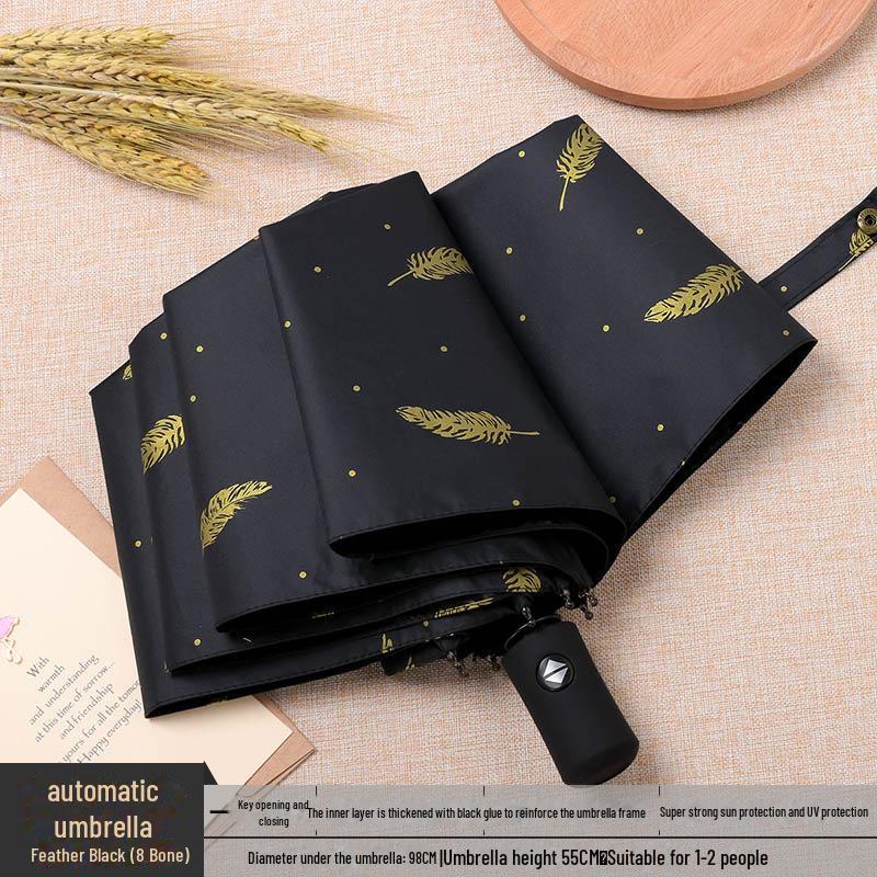 Fully Automatic Large Umbrella - Dual-Use for Sun and Rain, Anti-UV Protection