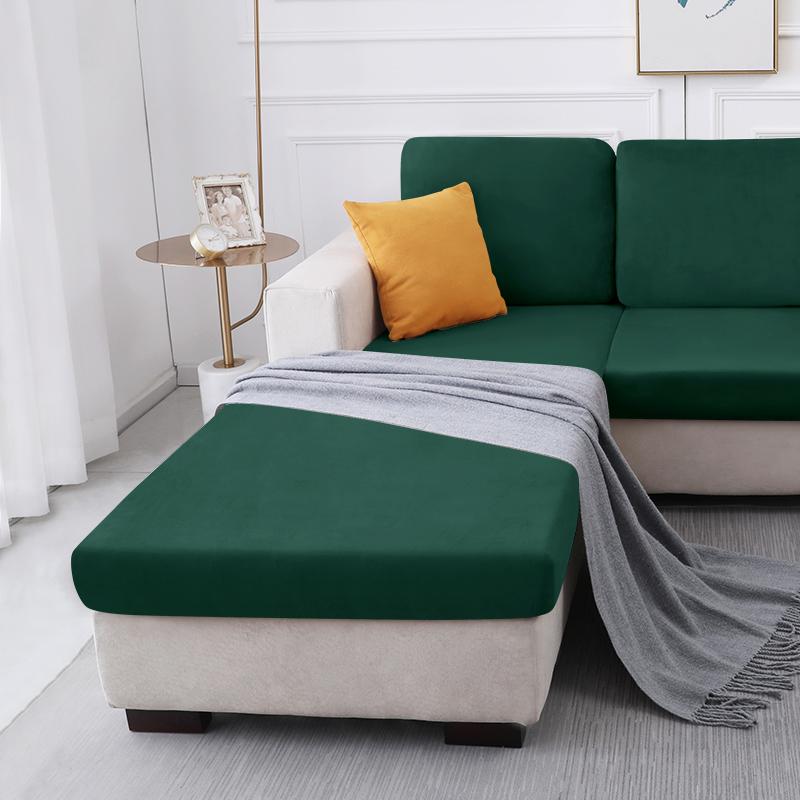 Cover For A Chambers Bed, Sofa, Corner Sofa Velvet, Bottle Green