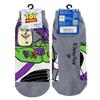 Small Planet Disney Pixar Character Socks Toy Lightyear Logo Gray Size Story/Buzz Women's 23-25cm
