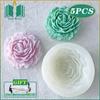 5 шт. 3D большой пион силиконовая форма для свечей своими руками креативный цветок ароматерапия гипсовая смола мыловарение принадлежности для дома подарки