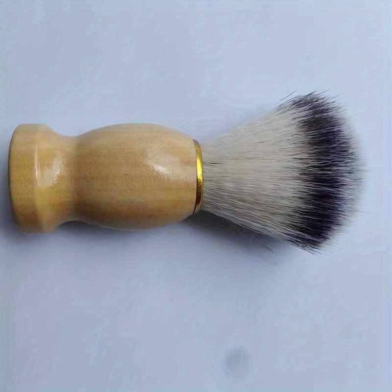Barber Shaving Brush Salon Mens With Wood Handle Facial Beard Cleaning Appliance And Razor Brush For A Smooth Shave