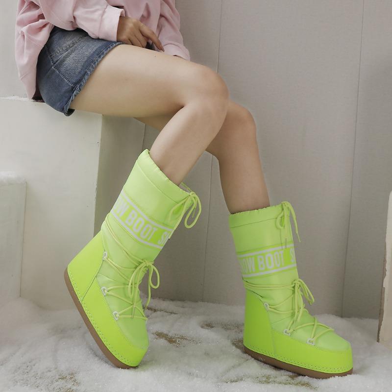 Женская обувь Космические ботинки Высокие Легкие Защита от холода Защита ног и тепло