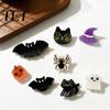 Spooky Hair Clips for Kids Halloween Cartoon Women Girls, Acrylic Glitter Pumpkin/Ghost/Bat/Cat Small Holiday Gifts Girls Accessories, Cute Decorative