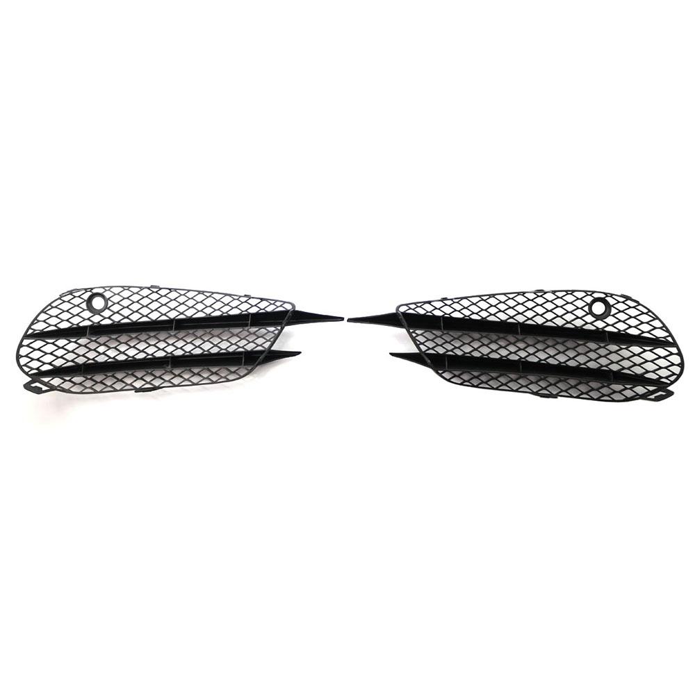 For Mercedes-Benz W205 C-Class C180 C200 C260 2015-2018 Set L+R Front Bumper Fog Lamp Grill Grille Insert Face Bar Cover-A02G