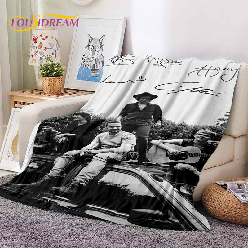 2025 Rock-One Direction Combinatio 1D Star Soft Blanket, Soft Throw Blanket для дома, спальни, кровати, дивана, пикника, дорожного чехла, подарка