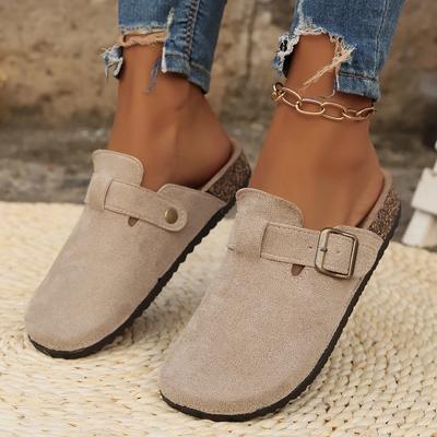 Женские тапочки, новые летние модные замшевые тапочки, уличные мюли, роскошные пляжные сандалии, домашние тапочки для женщин, Zapatos De Mujer