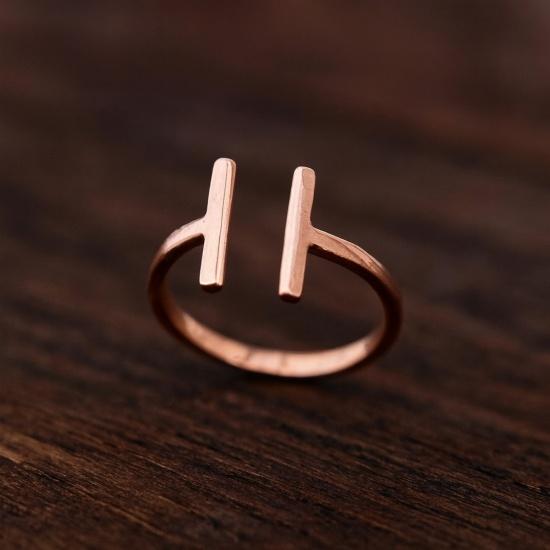 Pure Copper Ring, Open Bar Design, Handmade Adjustable Boho Ring, Healing Jewelry