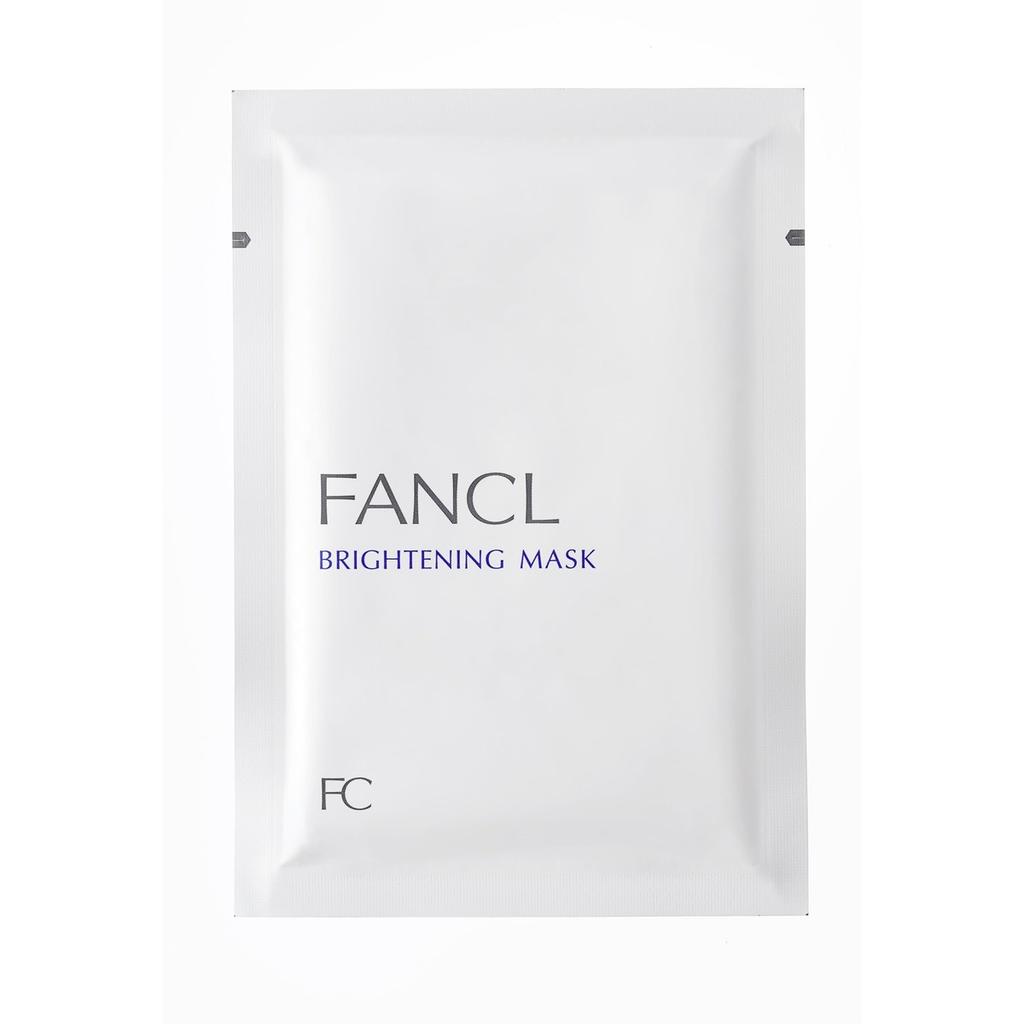 FANCL (New) Brightening Mask 21mL x 6 Sheets (Quasi-Drug) - Additive-Free Sheet Mask for Brightening & Skin Roughness, Dark Spot Prevention, Vitamin C