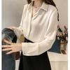 SURE XIAO STORY Autumn Women  Fashion Blouses Solid Plus Size Female Clothes Loose Shirt Long BLOUSE TOP SHIRTS