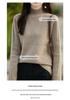 Benmingnian Women’s Heavyweight Pure Wool Cable Knit Sweater: Semi-High Neck, Extra Thick, Loose Fit, with Raglan Sleeves.