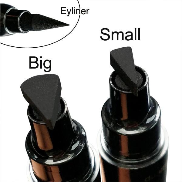 2 In 1 Waterproof Liquid Sealed Eyeliner Sealed Eyeliner Pencil Seal Stamp Long Lasting Double Head Eyeliner Pencil Sexy Eye Makeup Cosmetic