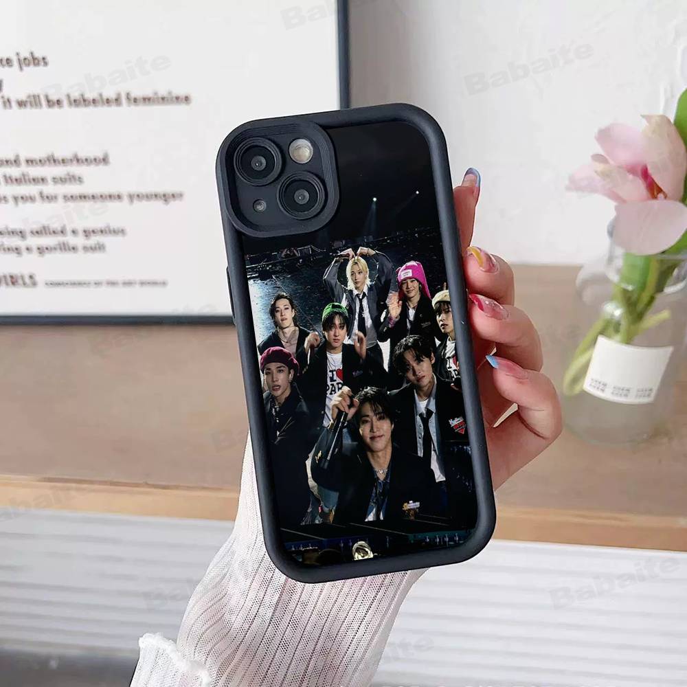 Чехол для телефона Kpop S-Stray K-Kids Для IPhone 17 16 15 14 13 12 11 Pro Max 16E Plus INS Мягкий чехол