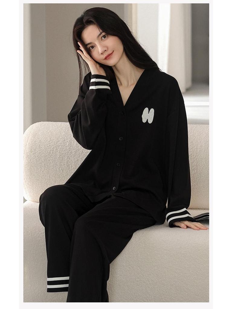 Женская пижама из 100% хлопка с длинным рукавом, 2025: Идеально для осени, зимы и весны, можно носить на улице, домашняя одежда из 100% хлопка в стиле кимоно