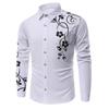 Men's Fashionable Long Sleeved Shirt Men's Digital Printed Shirt