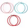 Bluelans Earrings Hoop Color Big Charm Circle Women Earrings Candy Creative Party Jewelry Gifts