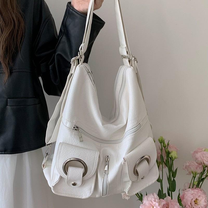 Простая многоплечевая косая сумка-трансформер для поездок на работу, большая вместимость, студенческая дорожная сумка через плечо