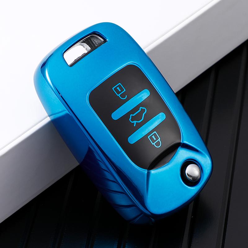 Для Wuling Baojun 310 510 560 630 730 TPU автомобильный чехол для ключей с 3 кнопками чехол-держатель сумка-оболочка брелок протектор для ключей аксессуары
