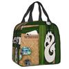 Custom Maoris Kowhaiwhai Pattern Lunch Bag Men Women Thermal Cooler Insulated Lunch Box for Children School