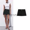 Spring and Summer New Women's Clothing French Preppy Style with Belt High Waist Temperament Wild Casual Culottes 2823536