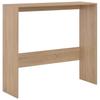 Bar Table with 2 Table Tops Oak Effect 130x40x120 cm