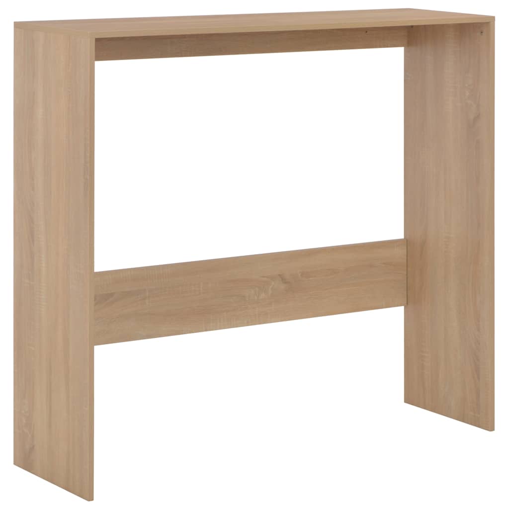 Bar Table with 2 Table Tops Oak Effect 130x40x120 cm