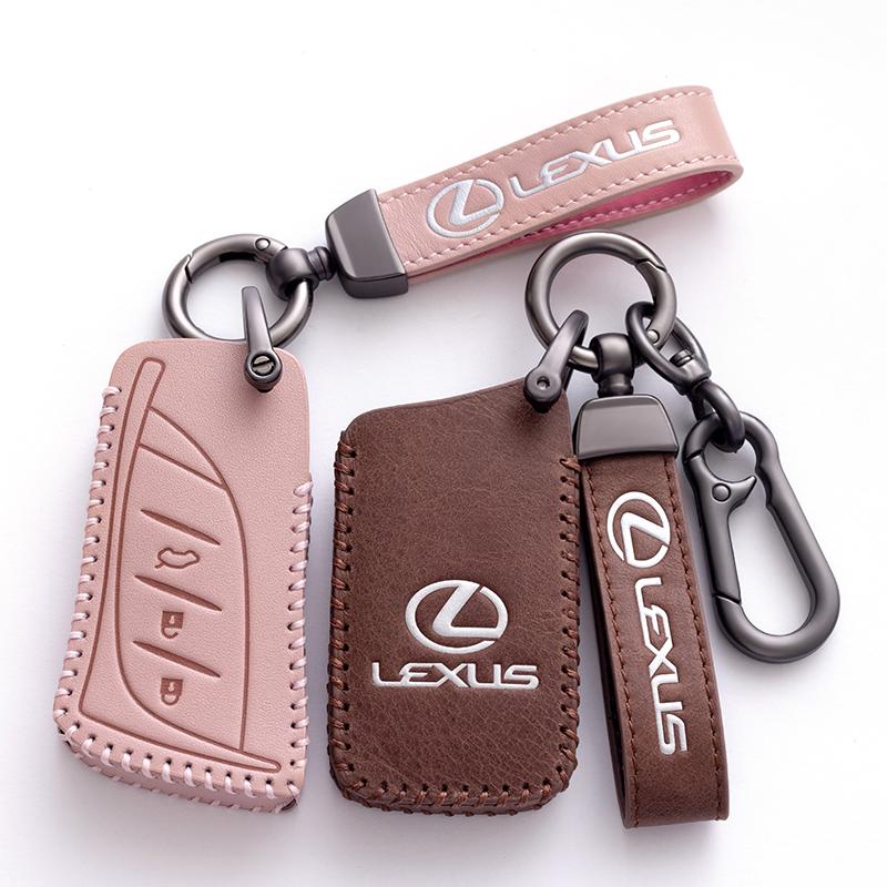 BJYL6 Leather Car Key Case Cover Shell Protection For Lexus NX ES UX US RC LX GX IS RX 200 250h 350h LS 450h 260h 300h UX200 Accessory