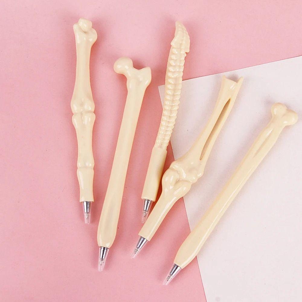 5Pcs Type 1.0 Bone Shaped School Pens Length 14.7cm Bone Shape Ballpoint  Writing