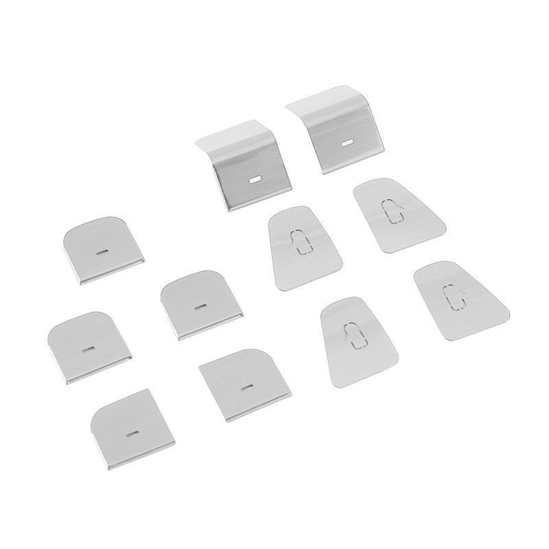 Для Tesla Model 3 Y 2021 2022 2023 2024 2025 алюминиевый сплав автомобиля внутренняя крышка переключателя стеклоподъемника кнопки отделка наклейки