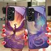 Чехол для телефона Fire Phoenix High Gear из закаленного стекла для Samsung Galaxy A15 5G 54 4G 51 50 24 35 90 71 12 51 53 52S 80 22 34 Черный