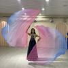 New with Telescopic Sticks Belly Dance Accessories Props Scalable Rods Multicolor Semi-circular Flags Lightweight