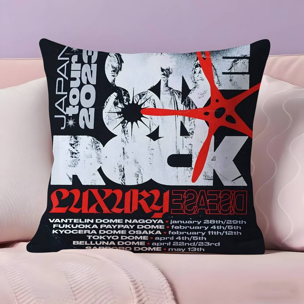 ONE OKBand O-ONE OK R-ROCK Ambitions Pillow Case Ultra Soft Skin Friendly Fabric Cloud Like Comfort & Concealed Zipper