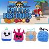 Мягкая игрушка Blox Fruits в коробке с леопардовым принтом фиолетового цвета. Мягкое и пушистое чучело для детей, высота 15 см