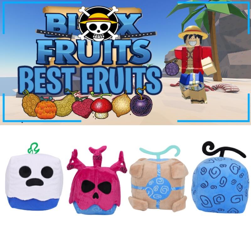 Мягкая игрушка Blox Fruits в коробке с леопардовым принтом фиолетового цвета. Мягкое и пушистое чучело для детей, высота 15 см