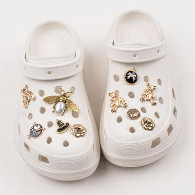 Подвески для обуви DIY Металлический Медведь Цикада Съемные украшения Пряжка Очаровательные аксессуары