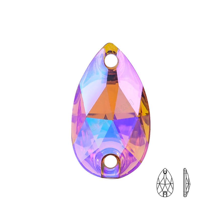 Капля воды из смолы, сшитая вручную, с плоским дном, аксессуары своими руками, декоративная одежда, головные уборы, обувь и шляпы, свадебное платье, плоская пряжка