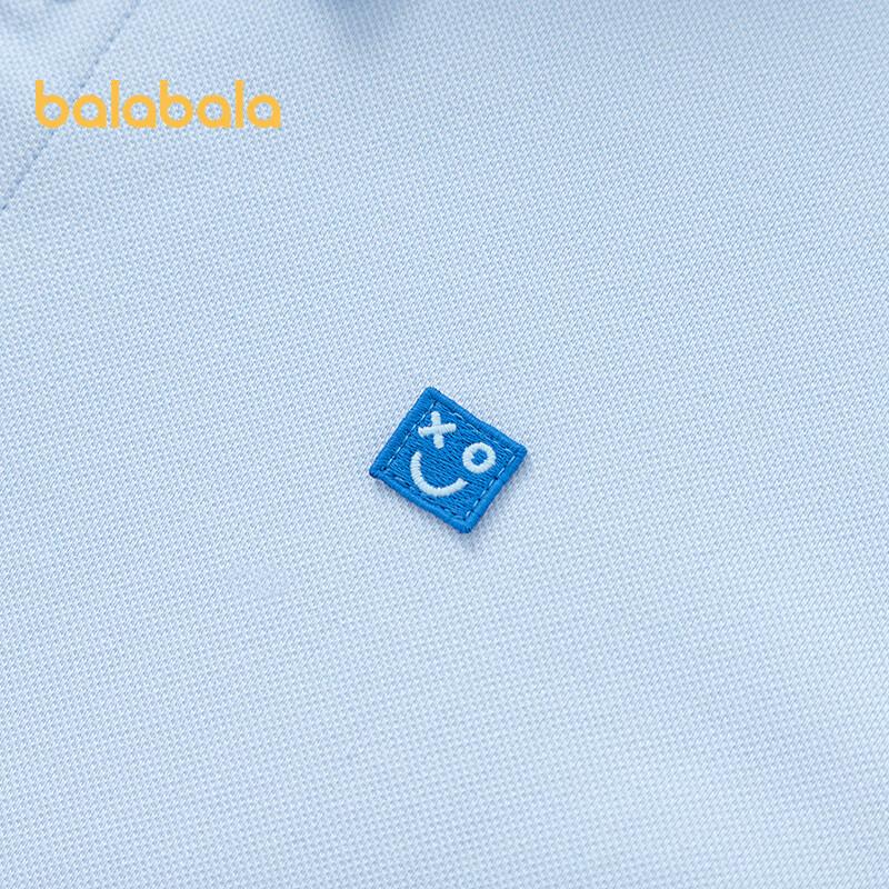 Balabala Boys' Cool-Feel Short Sleeve Polo Shirt