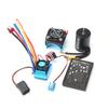 3650 Brushless Motor 3100KV with 80A Brushless ESC Heat Sink Programming Card for 1/8 1/10 RC Car
