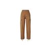 Solid Color Logo Button Pocket Casual Pants Men Bottoms Brown FD0402-270