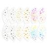 Metallic Gold Eye Tattoo Stickers, Temporary Foil Face Stickers for Party Makeup, Waterproof Flash Eye Tattoos for Festival, Rave, Halloween, Club