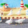 Micro Landscape Sea Bird Seagull Pigeon Miniature Fairy Garden Home Houses Decor Beach Plate Landscaping Decor DIY Accessories