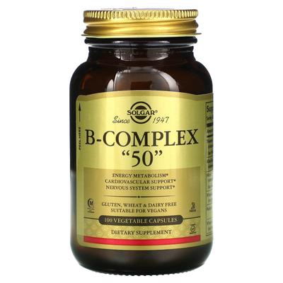 B-Complex "50", 100 растительных капсул