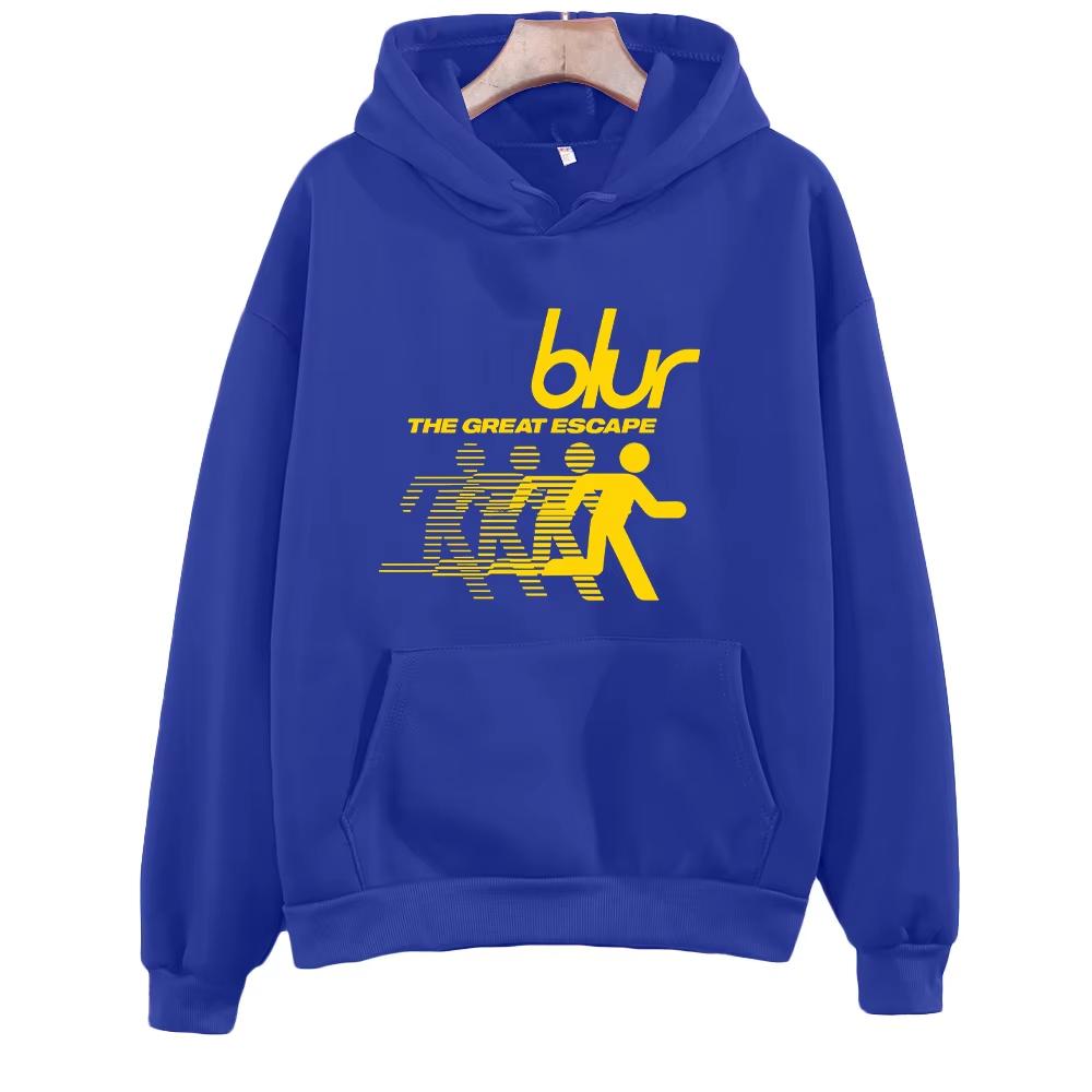 British Rock Band Blur Classic Graphic Print Hoodie Men Women The Great Escape Sweatshirt Harajuku Fashion Men Women Long Sleeve